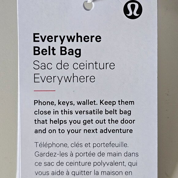 NWT LULULEMON Everywhere Belt Bag 1L SILD Silver Grey - Picture 11 of 12